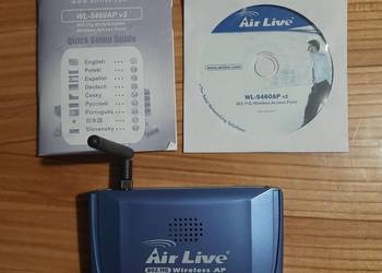AirLive WL-5460AP, kąplet z płytką, zasilaczem, instrukcją obsługi