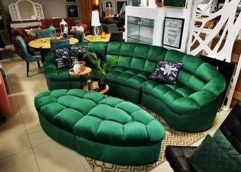 Nepal narożnik z pufami w nowoczesnym kształcie