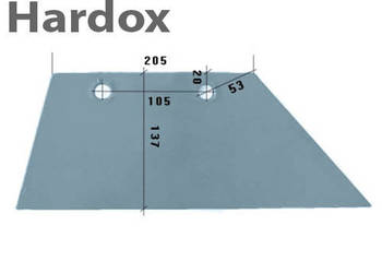 Lemiesz 14” 300ha! HARDOX 3351956/P WG10BR do pługa LEMKEN