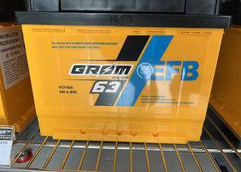 Akumulator EFB 12V 63Ah 620A GROM, DARMOWY DOWÓZ