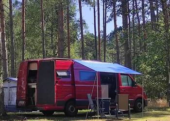 VW Crafter Kamper 2018rok 12V230 Fotowoltaika WC  Prysznic  Kuchnia Lodówka