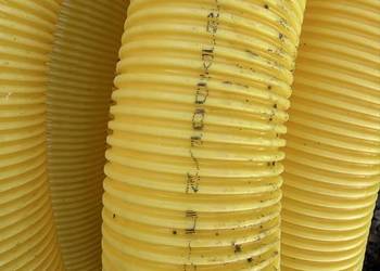 Rura drenarska pełna fi 100 17mb rynna tymczasowa Rura drenarska pełna fi 100 17mb rynna tymczasowa