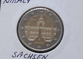 2 Euro Niemcy 2016 r.- Saksonia-men. D -UNC