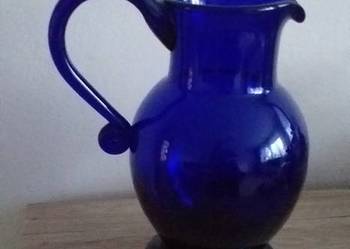 Kobaltowy dzbanek z czasów prl