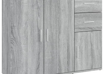 Szafka szary dąb sonoma 91x295x75cm materiał drewnopochodny WM-823275