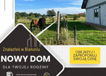 Mały dom w Białuniu na dużej działce