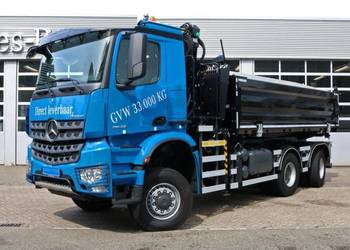 Mercedes AROCS bordmatic wywrotka 6x6 z dzwigiem leasing