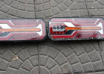 Lampy tylne 12-24v dynamiczny kierunek. Tir, przyczepa, traktor, koparka