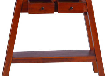 Stolik konsolowy klasyczny brąz 90x30x75 cm drewno mahoniowe WM-288892