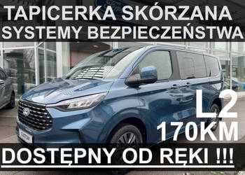 Ford Tourneo Custom L2 170KM Fotele AGR SystemyBezp. Rolety Skóra Felgi 19…