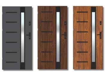 NOWE DRZWI THERMO MODENA NERO CIEPŁE WZMACNIANE