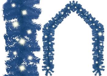 vidaXL Girlanda świąteczna z lampkami LED, 20 m, niebieska(SKU:329194)