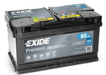 Akumulator 85Ah 800A Exide Premium EA852 Prawy plus