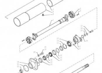 New Holland T6090 T6070 Wałek napędowy 87699644
