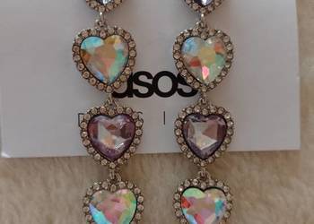 ASOS/ Bogato zdobione, długie kolczyki z Londynu/ NOWE
