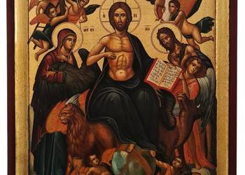 Ikona Deesis, alegoria Komunii Świętej, 119