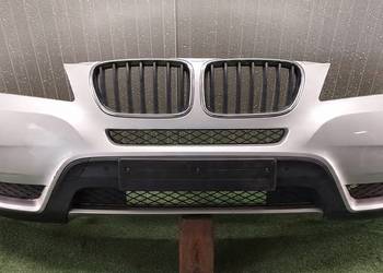 ZDERZAK PRZÓD BMW X3 F25 10-14 KOMPLETNY LAK:354 TITANSILBER