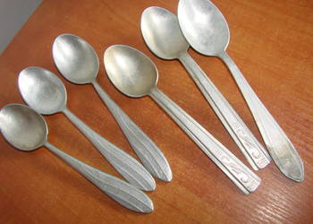 aluminiowe łyżeczki PRL