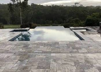 Komplet Kamienny Płytki Trawertyn DOLOMITI GRIGIO 0,742m2, 12mm