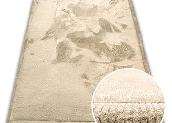 GRUBY DYWAN PUFFY SOFT 80X150 KREMOWY JAK MATERAC RABBIT PUSZYSTY WŁOS