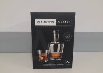 Karafka + 6 szklanek whisky Krosno Ambition