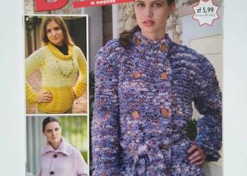 Dama w swetrze 1-2/2013 szydełko druty