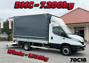 Iveco Daily 70C18 V H Firana + Winda 1500kg 8-Palet DMC-7200kg Salon PL Se…