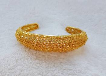 Nowa bransoletka arabska złoty kolor duża bangla bangle indy