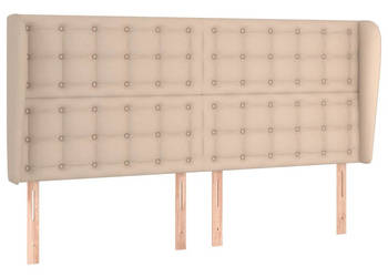 Zagłówek uszak cappuccino 183x23x118/128 cm sztuczna skóra WM-3118063