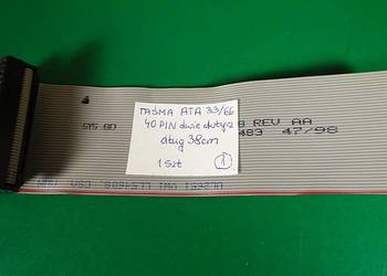 TAŚMA IDE ATA33-66 2x40pin - kabel do HDD; CD; DVD do komputerów PC ATX