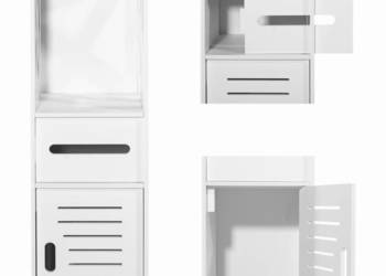 Szafka łazienkowa słupek 80cm biała