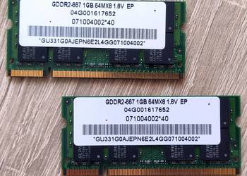 Pamięć RAM Elpida 04G001617652 GDDR2-667 1GB (retro)