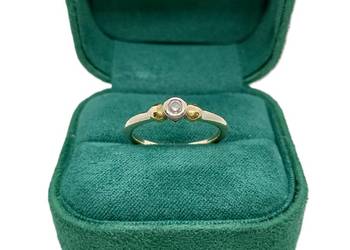 Złoty Pierścionek pr 750 2,94g Diament