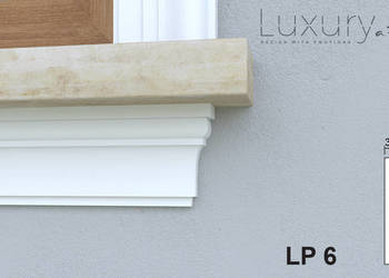 gzyms pod parapet, sztukateria elewacyjna, LP6