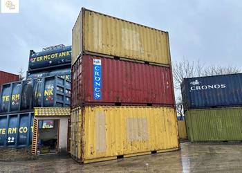 Kontener morski magazynowy budowlany 20 DV używany 6 metrowy szczelny