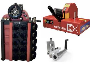 ZESTAW 3 MASZYN do zakuwania węży Zakuwarka / Przecinarka / Skórowarka