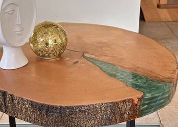 Stolika kawowy z żywicą epoksydową