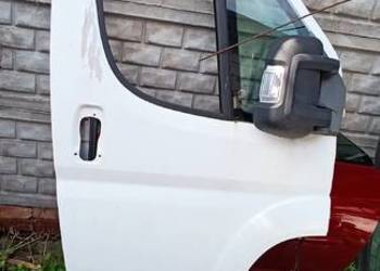 Drzwi prawe przedni przód Ducato boxer jumper biale Lusterko prawe europa