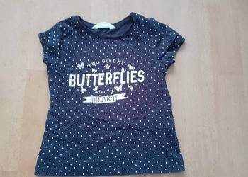 Bluzka bluzeczka t-shirt koszulka dziecięca H&M - Butterfiles