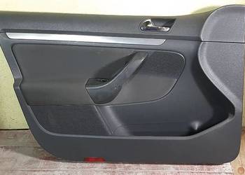 Boczek tapicerka drzwi VW Golf V Lewy przód + głośnik instalacja ANG