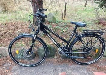 Alu Rower Miejski Damski Sensa Cross Damka 3x9 Deore Hydraulika Led 28