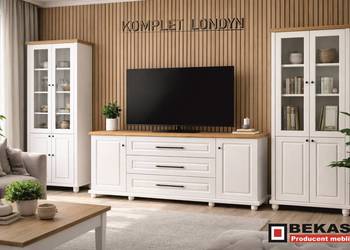 Śliczna Komoda 150 ` Londyn Dąb Biały Każdy KOLOR RAL BEKAS Producent Mebli