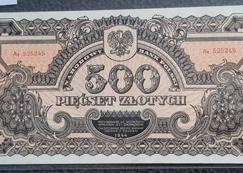 500 zł ,20 zł ,20 zł 1944 rok UNC