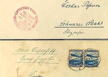 NIEMCY 1936-ZEPPELIN-Targi Lipskie-2 koperty.Gratis wysyłka!