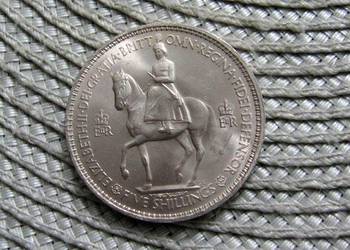 Wielka Brytania 5 Szylingów 1953r - Koronacja Elżbiety II
