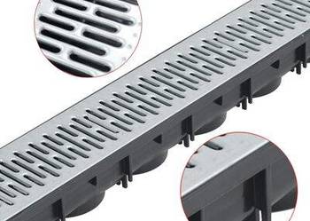 vidaXL Kanały odpływowe, 3 szt., stal galwanizowana, 3 m(sku142877)