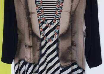 XXXL Tunika z wzorem kamizelki