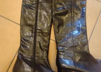Nine West maxi wysokie kozaki z naturalnej skóry 42,5