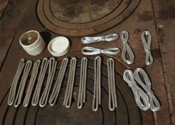 Stara cyna lutownicza PRL + kalafonia – ok. 410 g cyny + 50 g kalaf