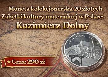 Srebrna moneta kolekcjonerska – Kazimierz Dolny – 20 zł (2008)